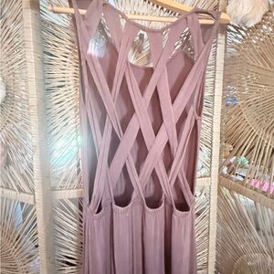 POL Backless criss cross dress